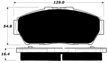 Porterfield Brake Pads for 1997 ACURA INTEGRA