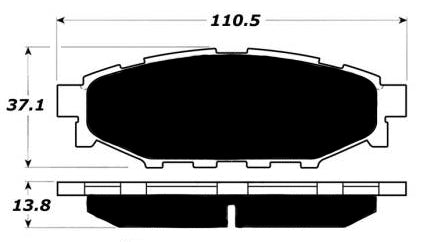 Porterfield Brake Pads for 2017 SUBARU IMPREZA SEDAN