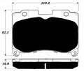 Porterfield Brake Pads for 1998 TOYOTA SUPRA Turbo