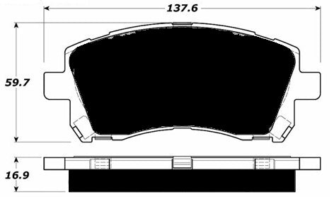 Porterfield Brake Pads for 2001 SUBARU IMPREZA SEDAN RS