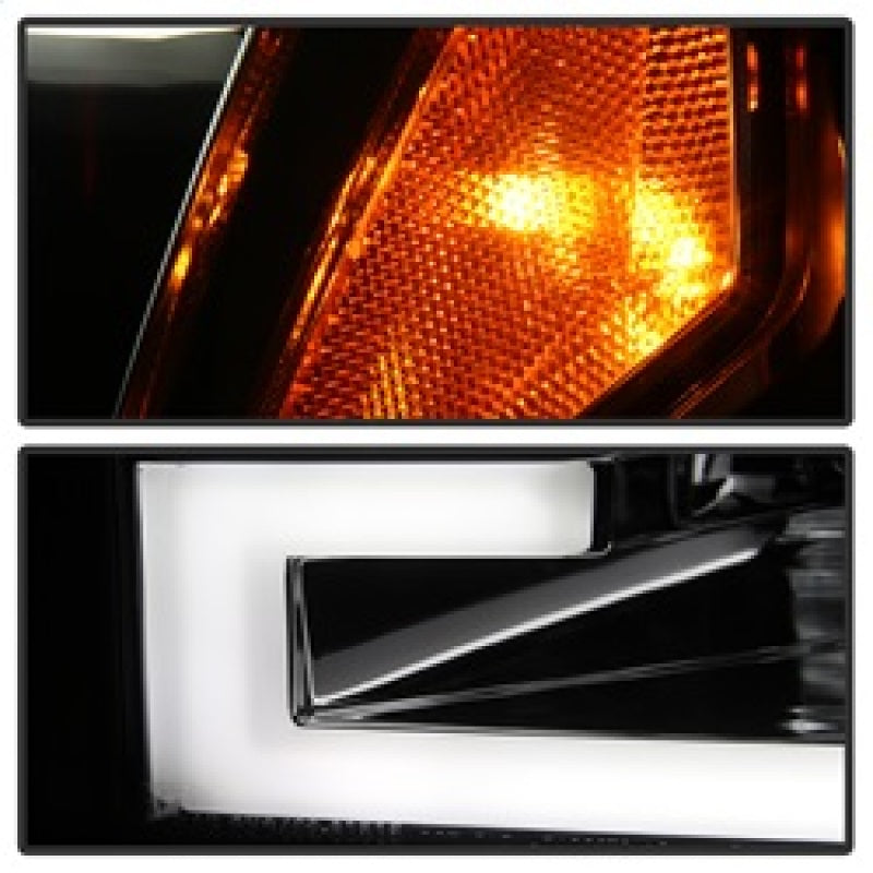 Spyder Ford F150 2015-2017 Projector Headlights - Light Bar DRL LED - Smoke PRO-YD-FF15015-LBDRL-SM 5083678