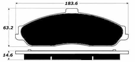 Porterfield Brake Pads for 2012 CHEVROLET CORVETTE