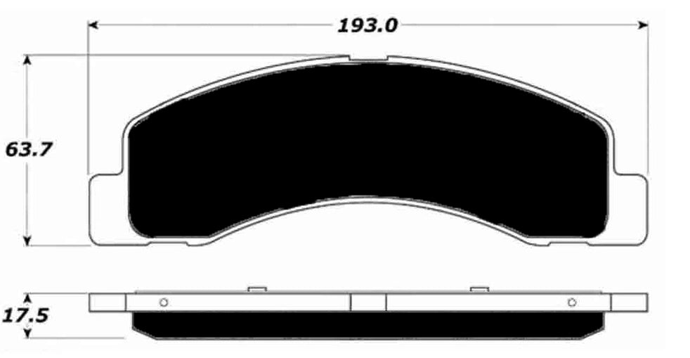 Porterfield Brake Pads for 2004 FORD F250 3/4 Ton 4WD Rear Discs 7 Lug