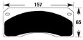Porterfield Brake Pads for 1966 CHEVROLET CORVETTE Dual Pin