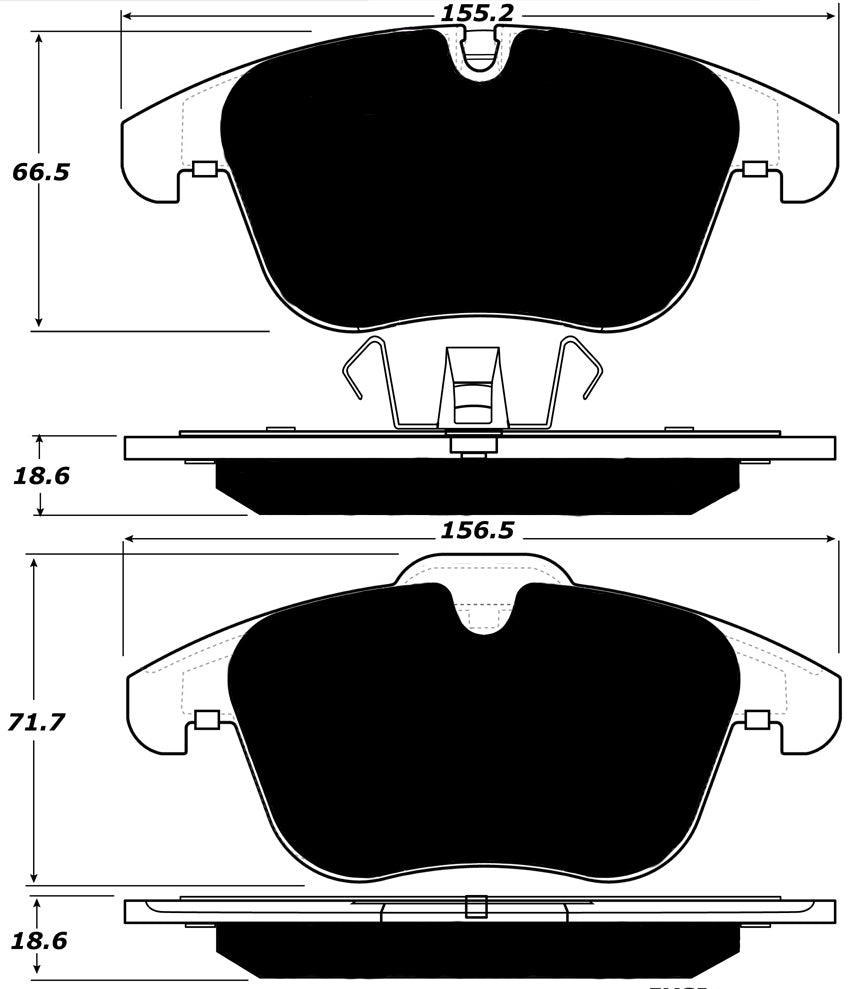 Porterfield Brake Pads for 2014 VOLVO S60 w/300mm Front DISC