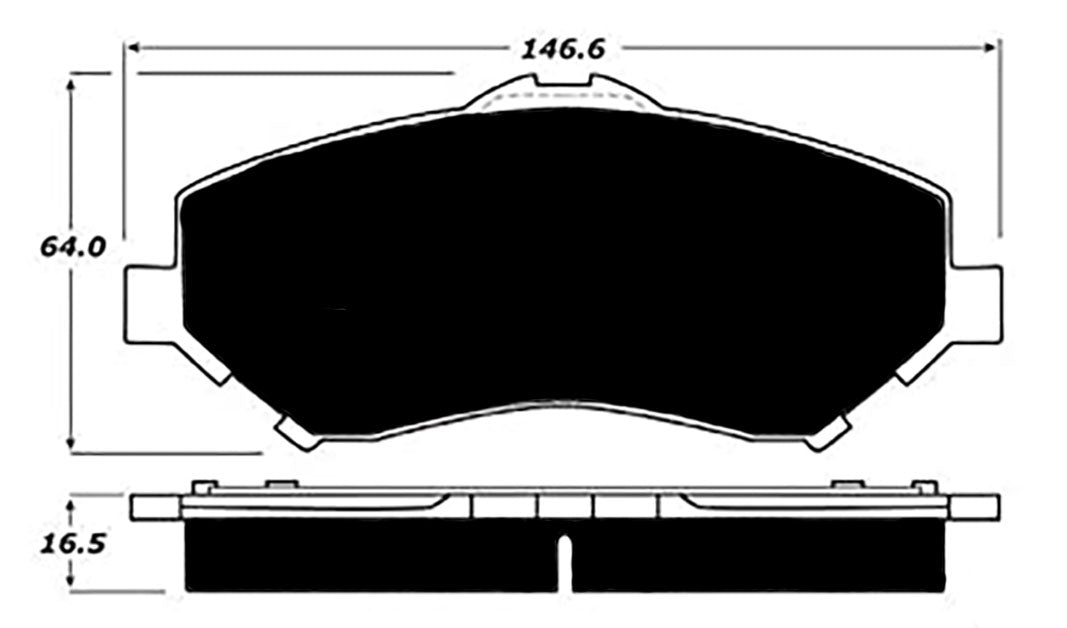 Porterfield Brake Pads for 2013 DODGE CARAVAN / GRAND CARAVAN
