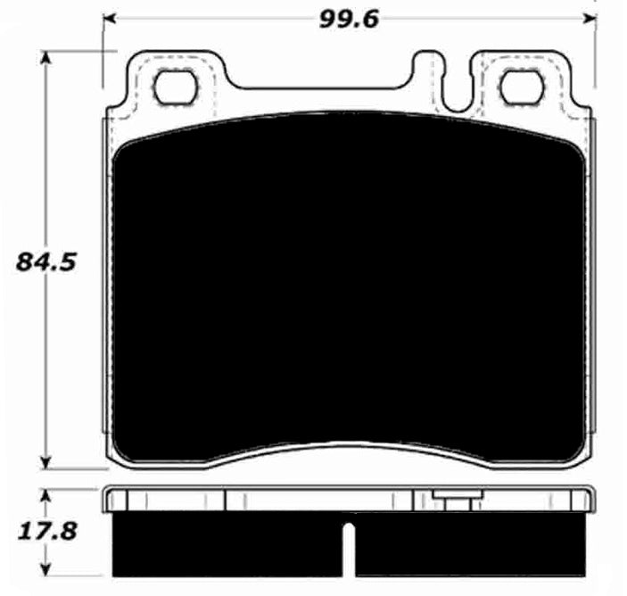 Porterfield Brake Pads for 1993 MERCEDES-BENZ 600SEC
