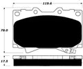 Porterfield Brake Pads for 2005 TOYOTA LANDCRUISER