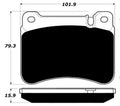 Porterfield Brake Pads for 2009 MERCEDES-BENZ SLK300 Sport Pkg