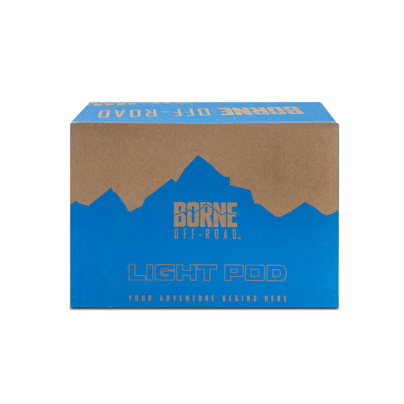 Borne Off-Road 21+ Bronco Light Pods 4pc Ditch 3x3 Flood BNLT-BR-21-DT4F