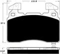 Porterfield Brake Pads for 2016 CADILLAC ELR w/ Performance Brakes