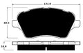 Porterfield Brake Pads for 2016 FORD FIESTA- Rear Disc