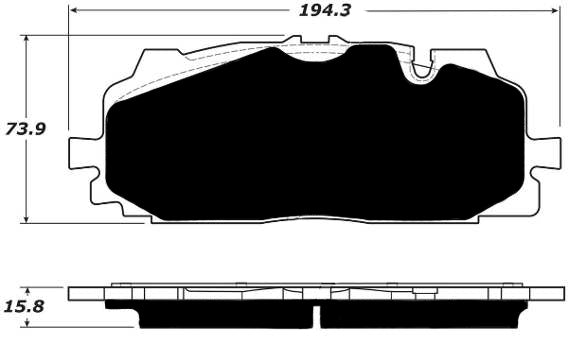 Porterfield Brake Pads for 2018 AUDI Q7 - w/375mm Front Discs