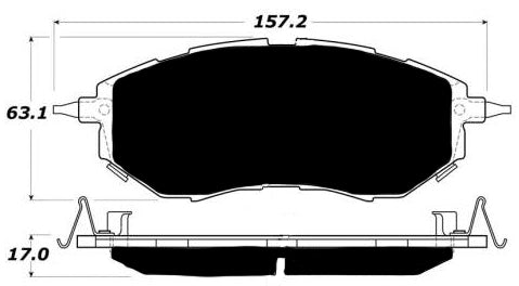 Porterfield Brake Pads for 2008 SUBARU LEGACY SEDAN 2.5 GT Spec B Turbo