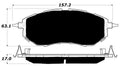 Porterfield Brake Pads for 2007 SUBARU LEGACY WAGON 2.5 GT Spec B Turbo