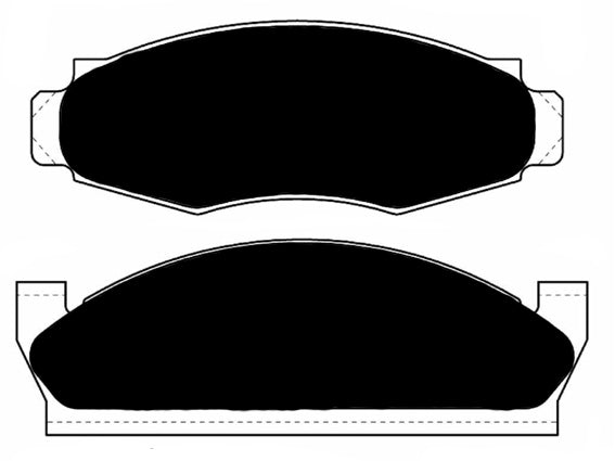 Porterfield Brake Pads for 1975 FORD GRANADA w/Rear Drums