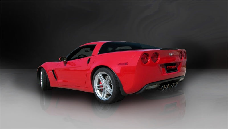 Corsa Performance 06-11 Chevrolet Corvette C6 Z06/ZR1 Sport Cat-Back Dual Rear