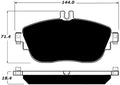 Porterfield Brake Pads for 2016 MERCEDES-BENZ CLA45 AMG w/Cross Drilled F.D
