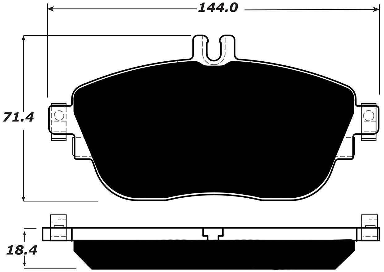 Porterfield Brake Pads for 2014 MERCEDES-BENZ B250
