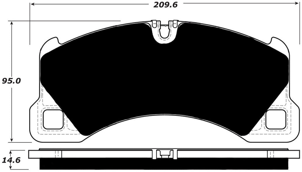 Porterfield Brake Pads for 2013 PORSCHE PANAMERA GTS