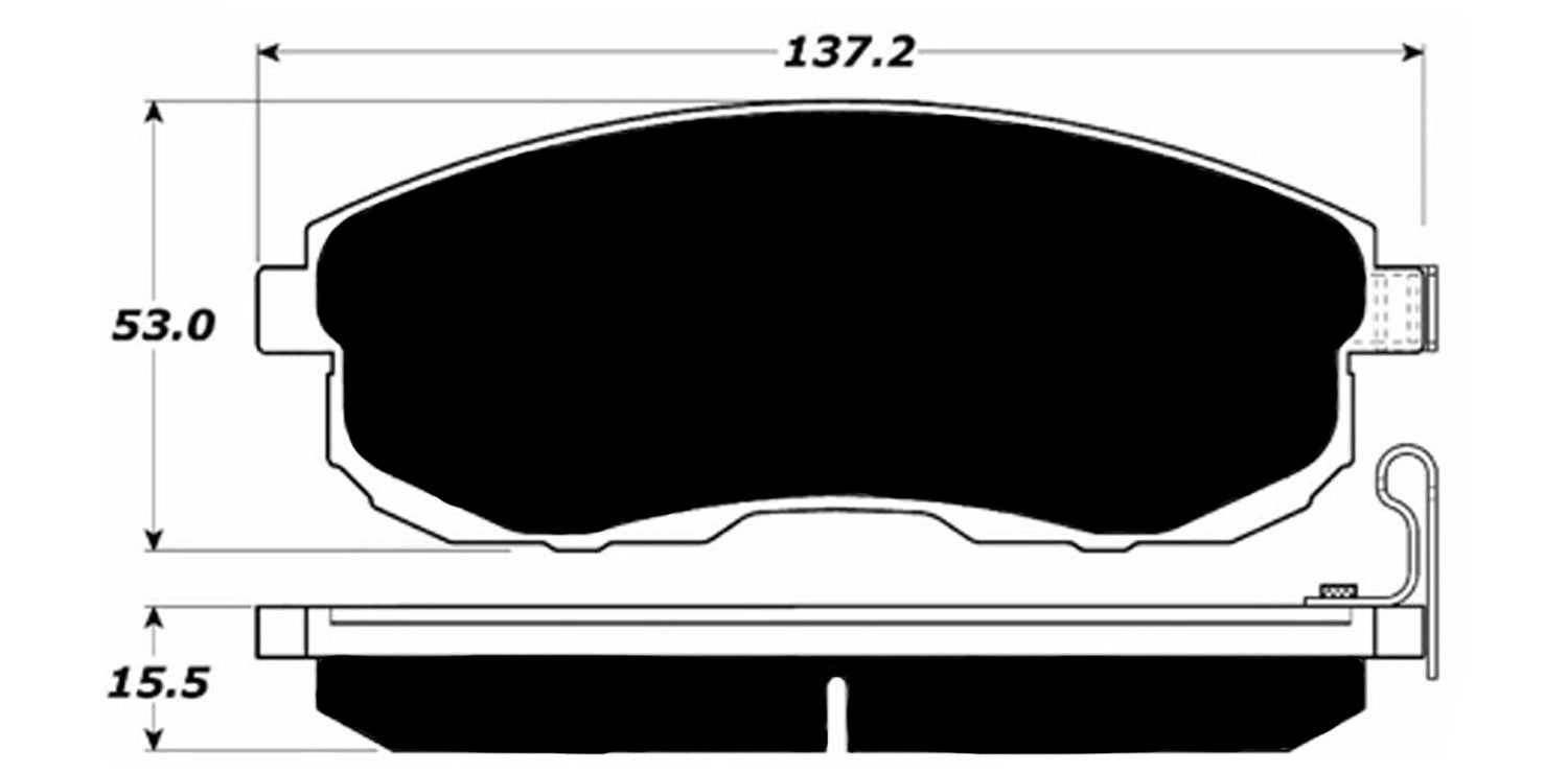 Porterfield Brake Pads for 2015 NISSAN SENTRA R/Drum