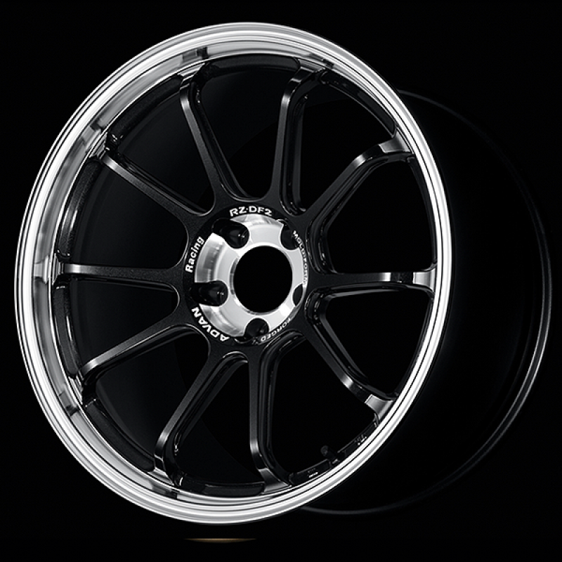 Advan RZ-DF2 20x10.5 / +15 Offset / 5x114.3 / 73mm Bore / Diamond Cut and Racing Titanium Black YAF0L15EDRTB