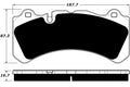Porterfield Brake Pads for 2016 VOLVO S60 370.5mm Front Discs