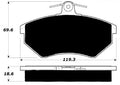 Porterfield Brake Pads for 1991 AUDI 100 Series w/ATE Hydraulic Booster
