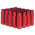 BLOX Racing 12-Sided P17 Tuner Lug Nuts 12x1.5 - Red Steel - Set of 20 BXAC-00142-RD