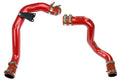 HPS Hot & Cold Side Charge Pipe with Intercooler Boots Kit, 03-07 Ford F350 Superduty Powerstroke 6.0L Diesel Turbo, Red