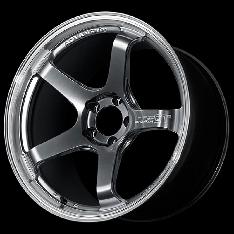 Advan GT Beyond 18X7.5 / +45 Offset / 5x114.3 BC / +45mm Bore / Machining and Hyper Platinum Black YAQB8F45EMPB