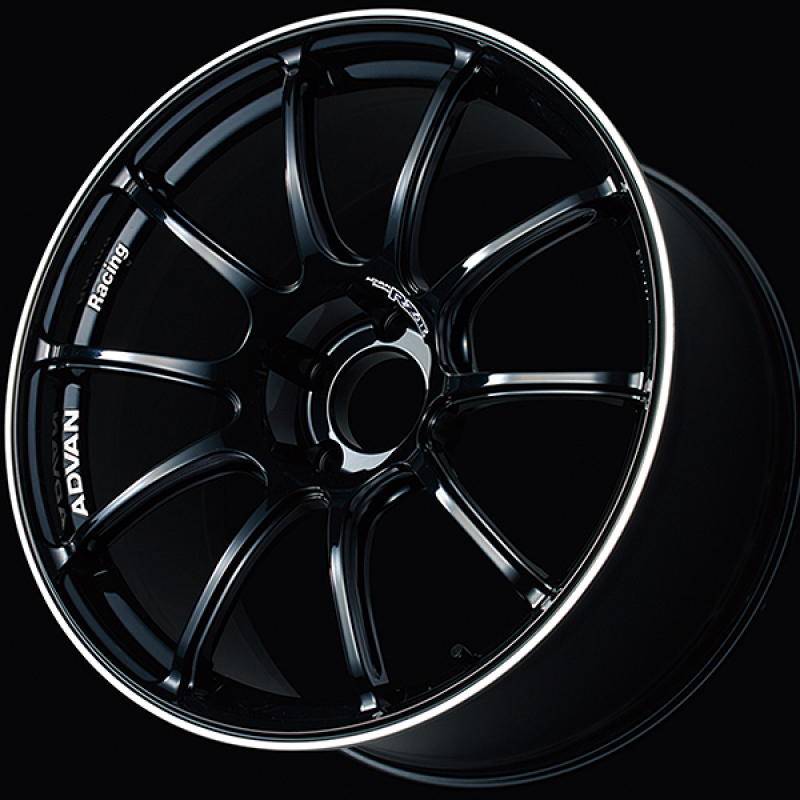Advan RZII 16x7.0 / +48 Offset / 5x100 / 63mm Bore / Racing Gloss Black and Ring YAZ6E48DB