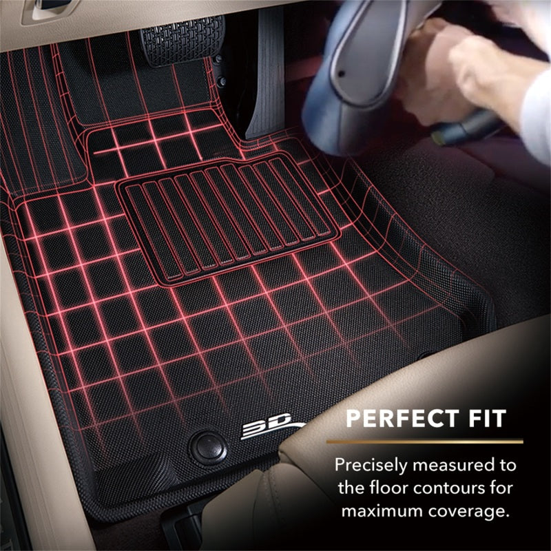 3D MAXpider 2019-2020 Hyundai Veloster Kagu 2nd Row Floormats - Black L1HY08921509