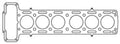 Cometic Gasket Cometic Jaguar 3.8L XK6 .045in MLS Cylinder Head Gasket - 89mm Bore C4306-045