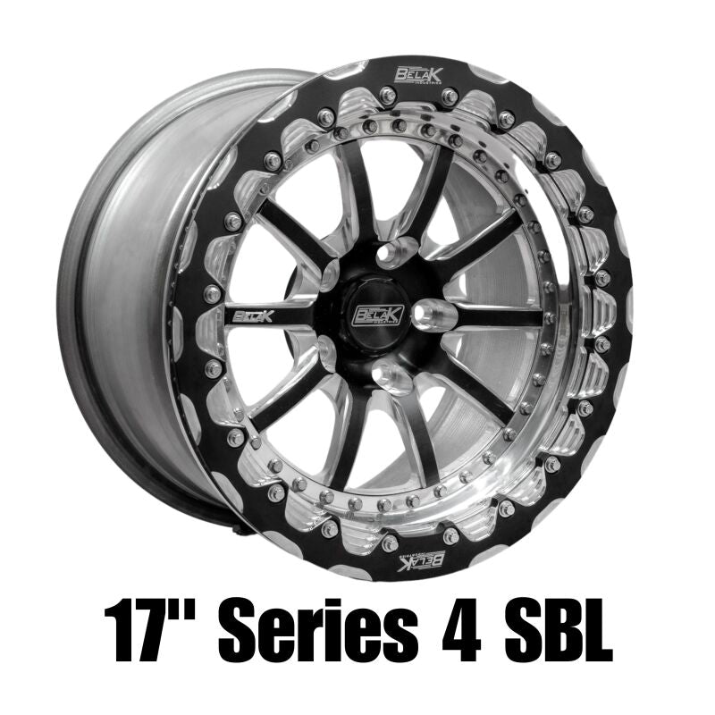 Belak Wheels Belak 17x11 / 6.25in BS / 5x114.3 BP / High Pad / Series 4 Wheel - Single Beadlock 17115114S46BS-SBL