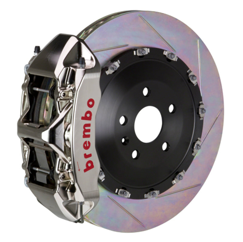 Brembo 06-11 ML63 (W164) Front GTR BBK 6 Piston Billet 405x34 2pc Rotor Slotted Type1 - Nickel 1N2.9511AR