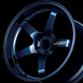 Advan GT Premium Version 21x11.0 / +05 ET / 5x114.3 / 73mm Bore / Racing Titanium Blue and Ring YAQ1M05EDP