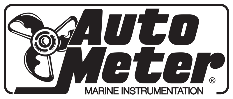 Autometer Marine Chrome Gauge 2-5/8in Electric Trim Level Gauge 0OHM Down - 90OHM Up 200767-35