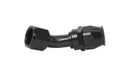 Aeromotive PTFE Hose End - AN-12 - 45 Deg - Black Anodized 15360