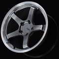 Advan GT for Porsche 18x10.5 / +45 Off / 5x130 / 71.6mm Bore / Machining and Hyper Platinum Black YAQ8L45PMPB