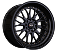 XXR 521 Wheel Black / Gold Rivets 17x7 +38 4x100,4x114.3