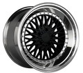 XXR 576 Wheel Black / Platinum Lip 18x9 +30 5x4.5