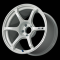 Advan RG-4 17x8.0 / +54 Offset / 5x114.3 / 73mm Bore / Racing White Metallic and Ring YA47G54EWMR
