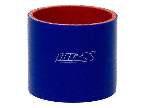 HPS 2-1/4" ID, 3" Length, Silicone Straight Coupler Hose, High Temp 4-ply Reinforced, 57mm ID, Blue