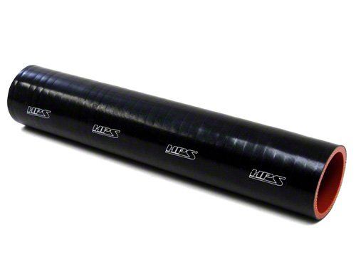 HPS 1-3/16" ID, 1 Foot Length, Silicone Straight Coupler Tube Hose, High Temp 4-ply Reinforced, Black, 30mm ID