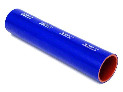 HPS 3/8" ID, 1 Foot Length, Silicone Straight Coupler Tube Hose, High Temp 4-ply Reinforced, Blue, 9.5mm ID
