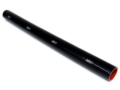 HPS 1-3/8" ID, 3 Feet Length, Silicone Straight Coupler Coolant Tube Hose, High Temp 4-ply Reinforced, Black, 35mm ID