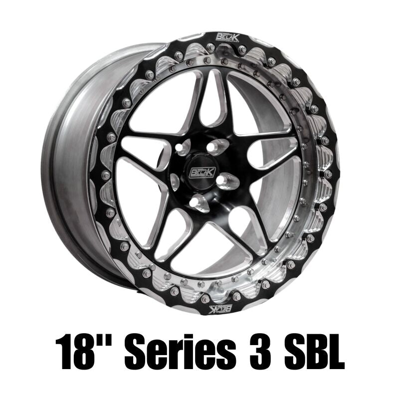 Belak Wheels Belak 18x10 / 6.75in BS / 6x135mm BP / High Pad / Series 3 - Non-Beadlock Wheel 18106135S35BS-NBL