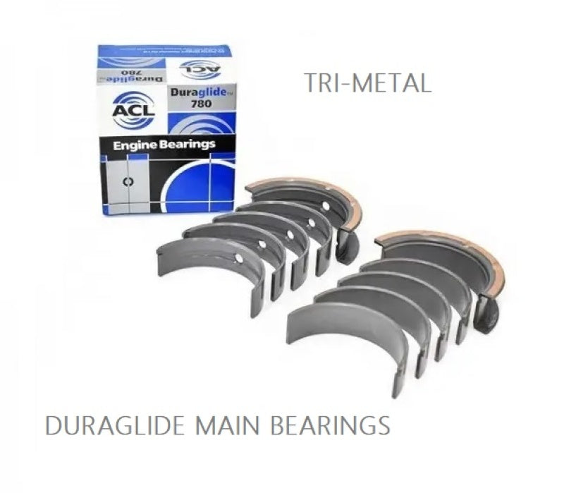 ACL 1955-1967 Chevy V8 265/283/302/327 Standard Size Main Bearing Set 5M429P-STD