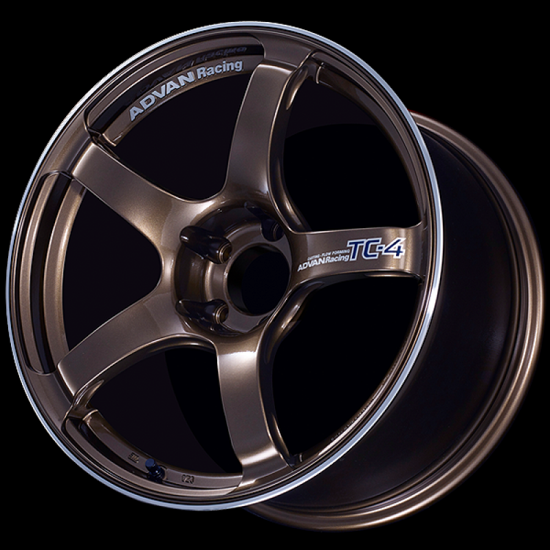 Advan TC4 18x7.5 / +48 Offset / 5x114.3 / 73mm Bore / Umber Bronze Metallic and Ring YAD8F48EUAR